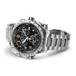 Ανδρικό μαύρο ρολόι Hamilton Khaki Aviation XWind GMT Quartz H77912135 