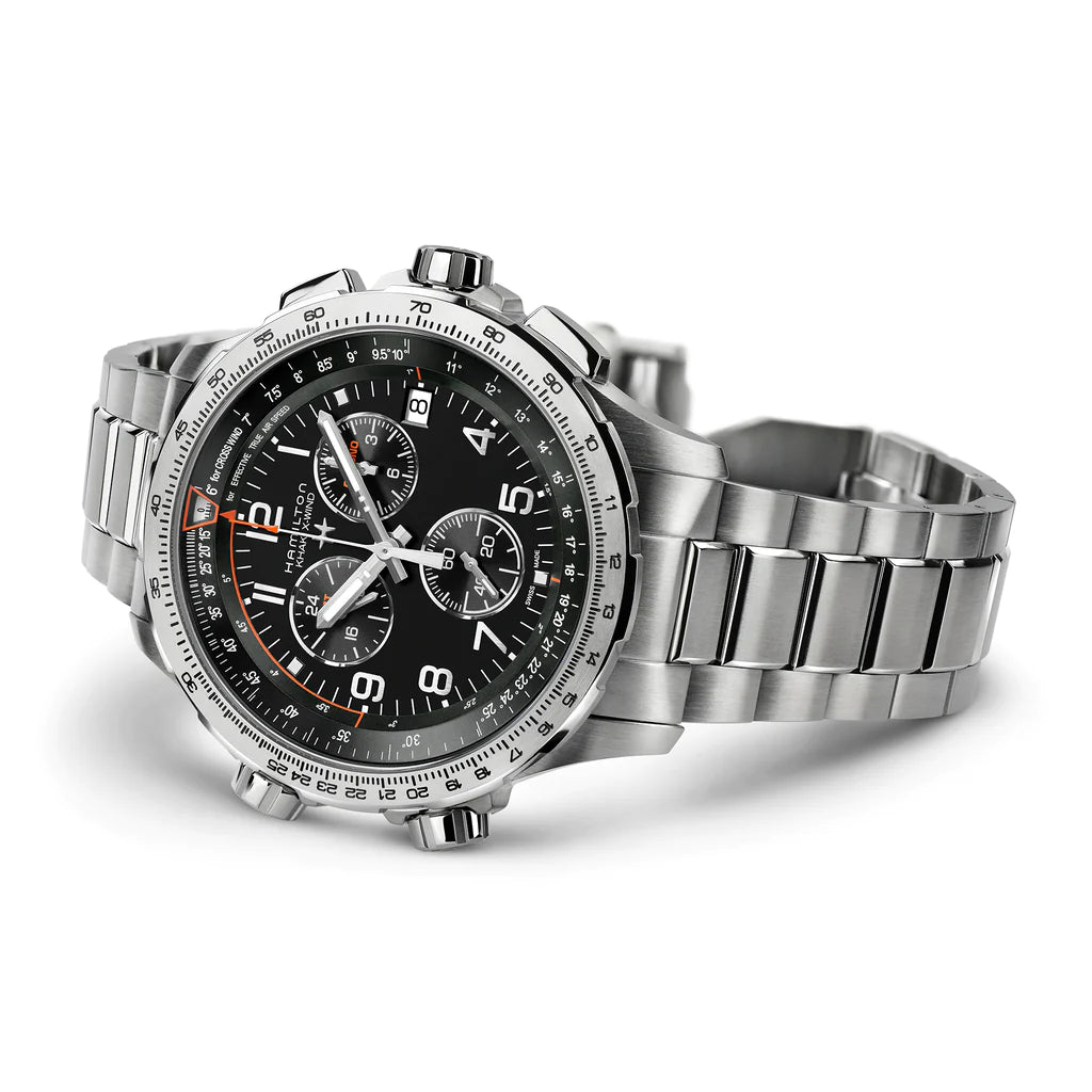 Hamilton Khaki Aviation XWind GMT Quartz Men's Black Watch H77912135