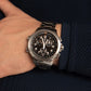 Ανδρικό μαύρο ρολόι Hamilton Khaki Aviation XWind GMT Quartz H77912135 