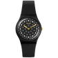 Swatch Sparkle Night Bioceramic Νέας σεζόν Unisex Μαύρο ρολόι SO31B102 