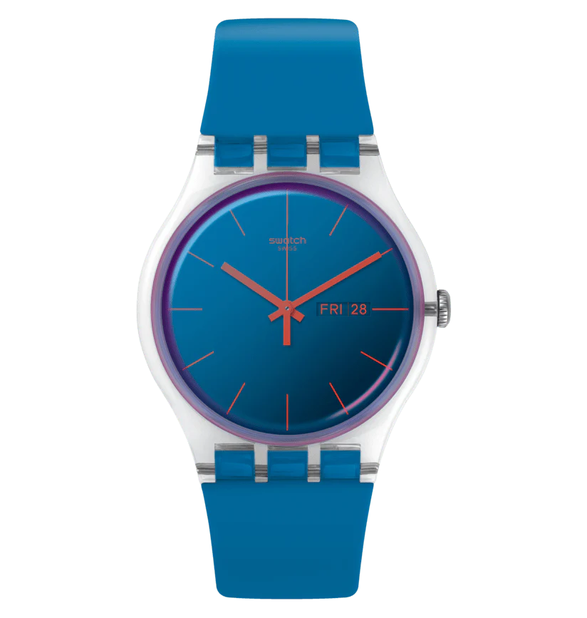 Swatch Polablue Core Collection Men's Blue Watch SUOK711