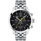 Ανδρικό μαύρο ρολόι Tissot Prc 200 Chronograph T114.417.11.057.00 