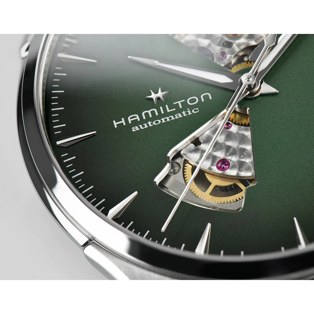 Hamilton Jazzmaster Open Heart Auto Herrenuhr in Braun H32675560 