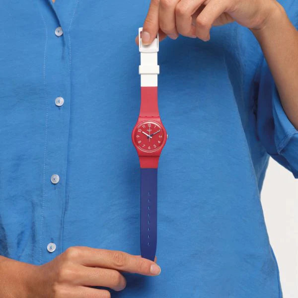 Swatch Colore Blocco New Season Women's Red Watch SO28R112