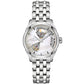 Γυναικείο λευκό ρολόι Hamilton Jazzmaster Open Heart Auto H32215190 