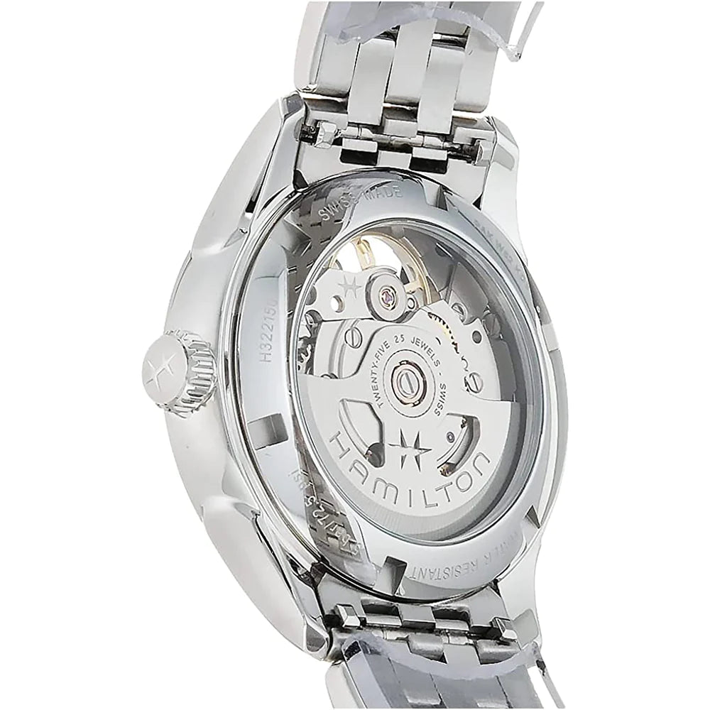 Hamilton Jazzmaster Open Heart Auto Ladies White Watch H32215190