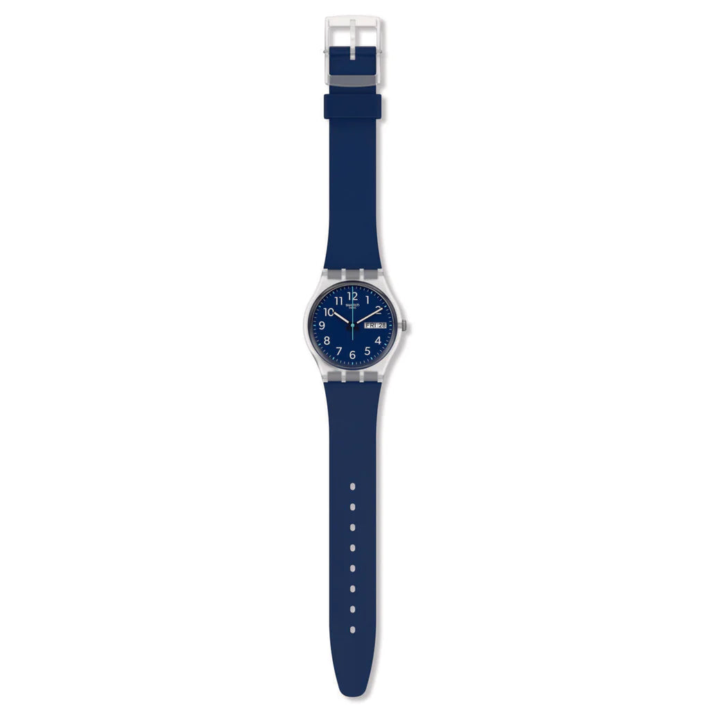 Swatch Rinse Repeat Navy Core Collection Unisex Blue Watch GE725