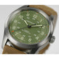 Ανδρικό πράσινο ρολόι Hamilton Khaki Field Titanium Auto H70205860 