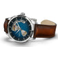 Ανδρικό καφέ ρολόι Hamilton Jazzmaster Open Heart Auto H32675540 