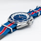Ανδρικό μπλε ρολόι Hamilton American Classic Pan Europ Auto H35405741 