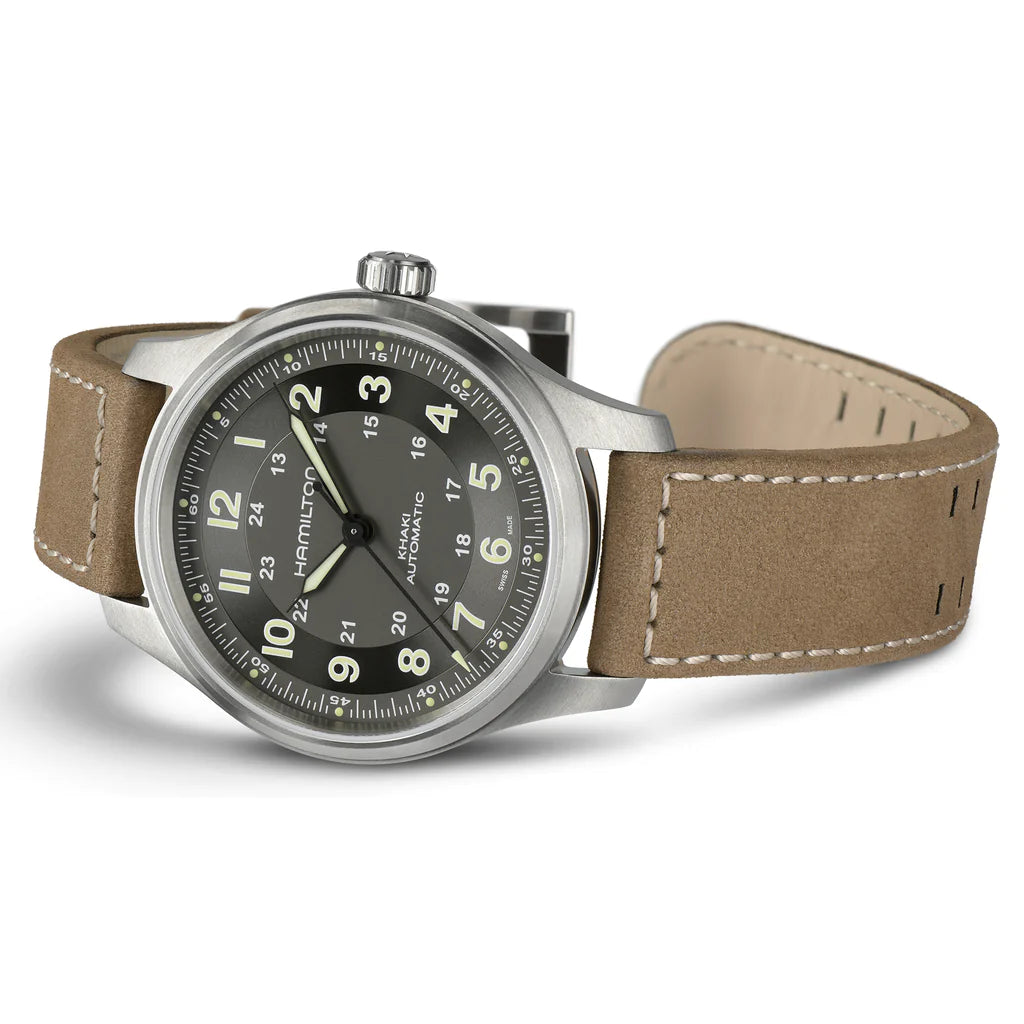 Hamilton Khaki Field Titanium Auto Men's Brown Watch H70545550