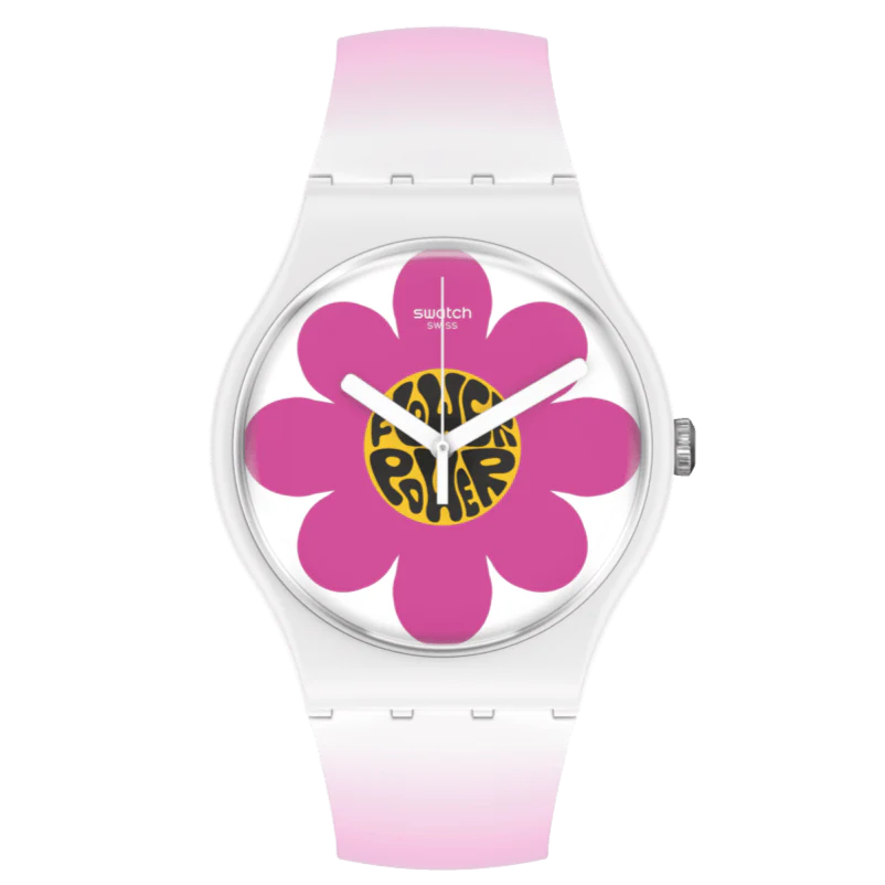 Swatch Flower Hour Bioceramic New Season Women's Pink Watch SO32M104