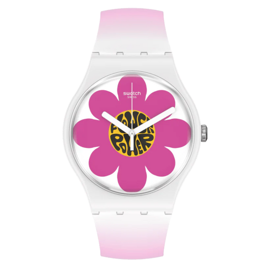 Swatch Flower Hour Bioceramic New Season Women's Pink Watch SO32M104