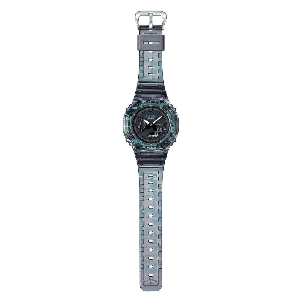 Ανδρικό γκρι ρολόι Casio G-Shock GA-2100NN-1AER 