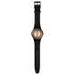 Ανδρικό μαύρο ρολόι Swatch Clear Sign Bioceramics New Season SO32B116 