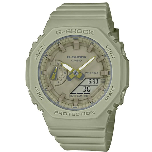 Ανδρικό μπεζ ρολόι Casio G-Shock GMA-S2100BA-3AER 