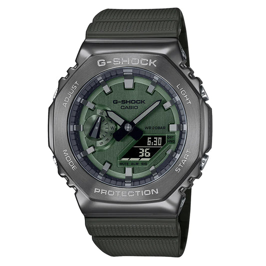 Ανδρικό πράσινο ρολόι Casio G-Shock GM-2100B-3AER 
