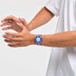 Ανδρικό ρολόι μωβ Swatch Gohan X Swatch Dragon Ball Z SUOZ345 
