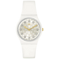 Ανδρικό λευκό ρολόι Swatch Sparkle Shine Bioceramic New Season SO31W109 
