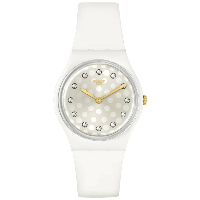 Swatch Sparkle Shine Bioceramic New Season Men's White Watch SO31W109