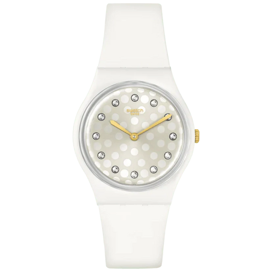 Swatch Sparkle Shine Bioceramic New Season Men's White Watch SO31W109