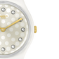 Ανδρικό λευκό ρολόι Swatch Sparkle Shine Bioceramic New Season SO31W109 