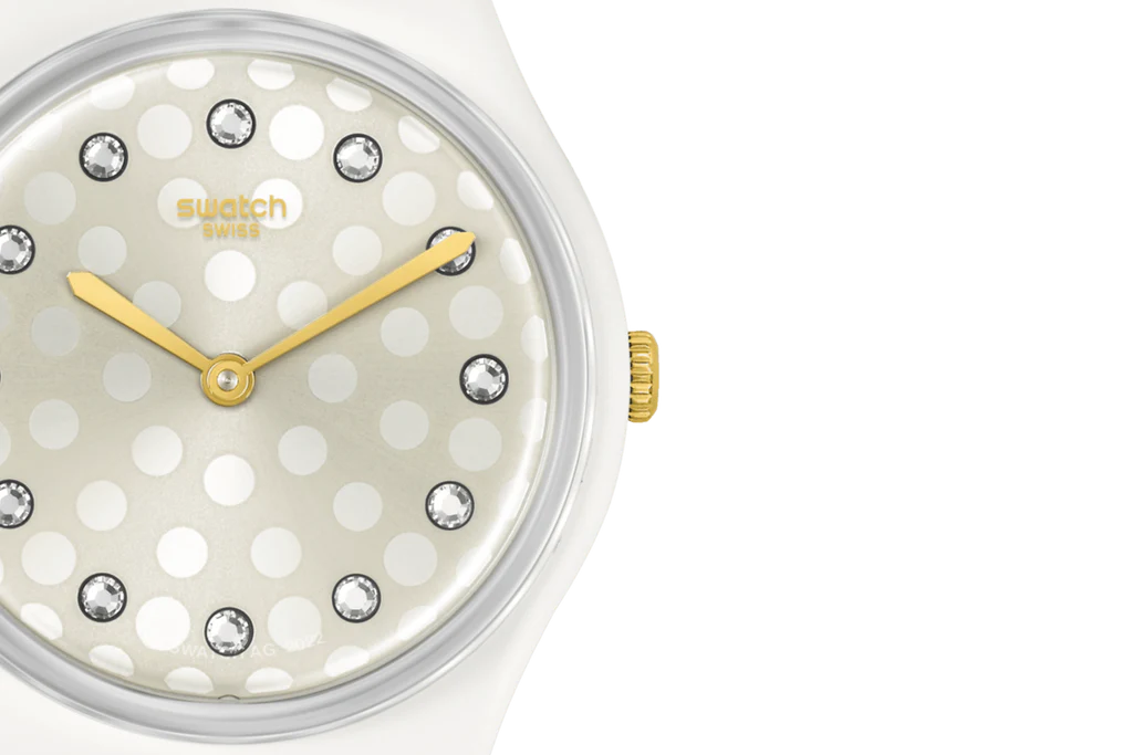 Swatch Sparkle Shine Bioceramic New Season Men's White Watch SO31W109