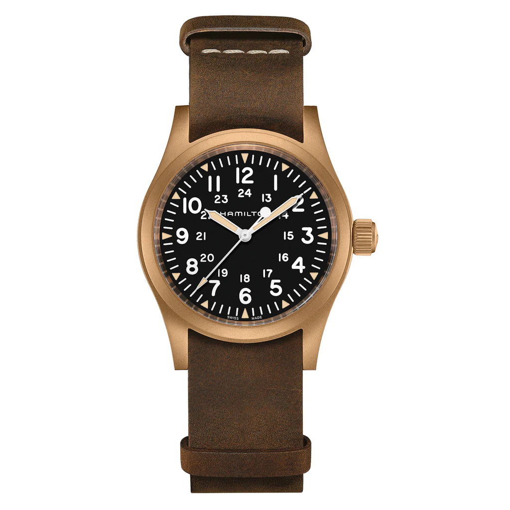 Hamilton Khaki Field Bronze Mechanica Men's Brown Watch H69459530