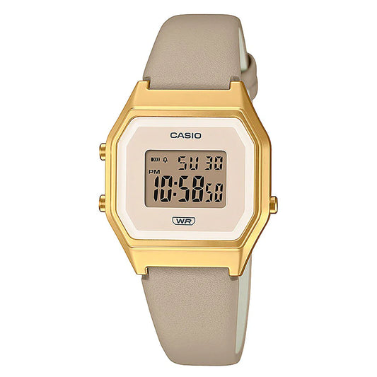 Γυναικείο χρυσό ρολόι Casio Vintage LA680WEGL-5EF 