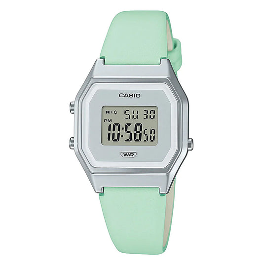 Casio Vintage Γυναικείο Πράσινο Ρολόι LA680WEL-3EF 