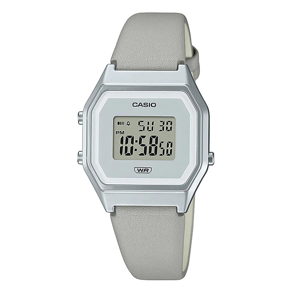 Casio Vintage Γυναικείο Γκρι Ρολόι LA680WEL-8EF 
