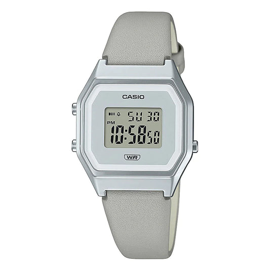 Casio Vintage Γυναικείο Γκρι Ρολόι LA680WEL-8EF 