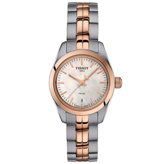 Tissot Pr 100 Lady Small Two-Tone Watch T101.010.22.111.01