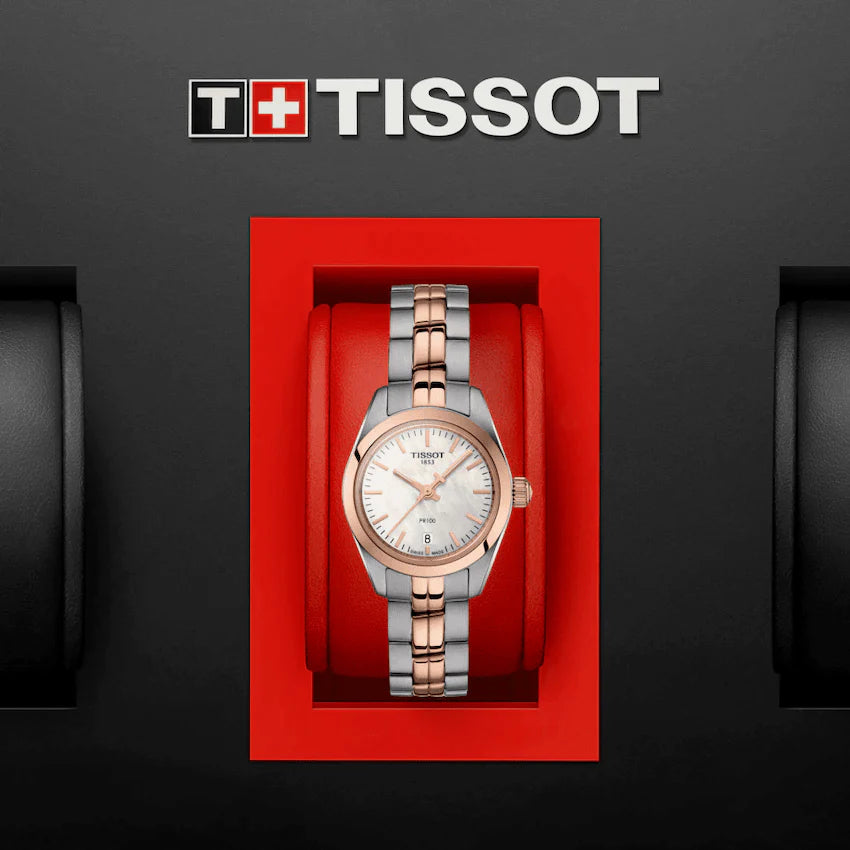 Tissot Pr 100 Lady Small Two-Tone Watch T101.010.22.111.01