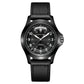 Ανδρικό μαύρο ρολόι Hamilton Khaki Field King Auto H64465733 