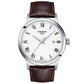 Ανδρικό λευκό ρολόι Tissot Classic Dream T129.410.16.013.00 