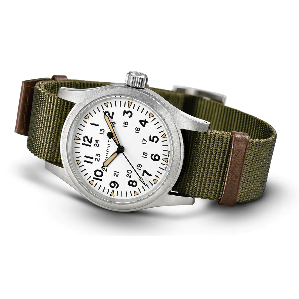 Hamilton Khaki Field Mechanical Men's Green Watch H69439411