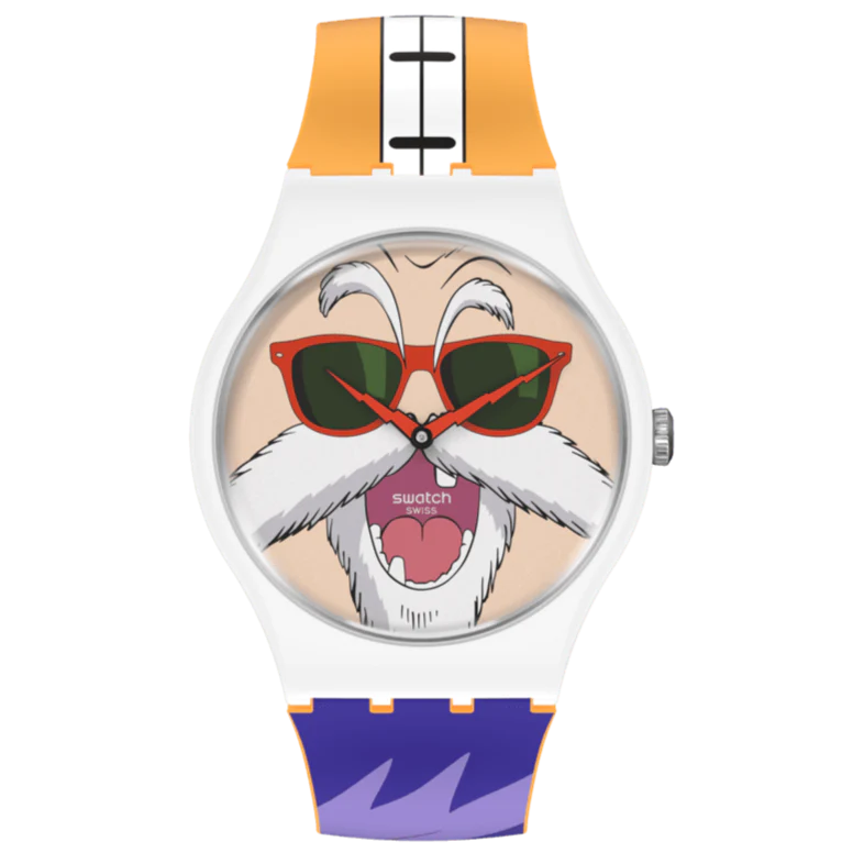 Swatch Kamesennin X Swatch Dragon Ball Z Men's White Watch SUOZ346