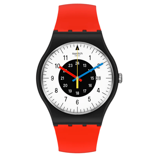 Swatch Rouge & Noir Core Collection Unisex Red Watch SO32B401