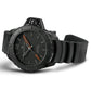 Ανδρικό μαύρο ρολόι Hamilton Khaki Navy Frogman Auto H77845330 