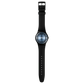 Ανδρικό μαύρο ρολόι Swatch Circled Line Bioceramics New Season SO32B118 