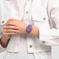 Γυναικείο ρολόι βιολετί Swatch Perfect Plum Bioceramic New Season SO31V100 