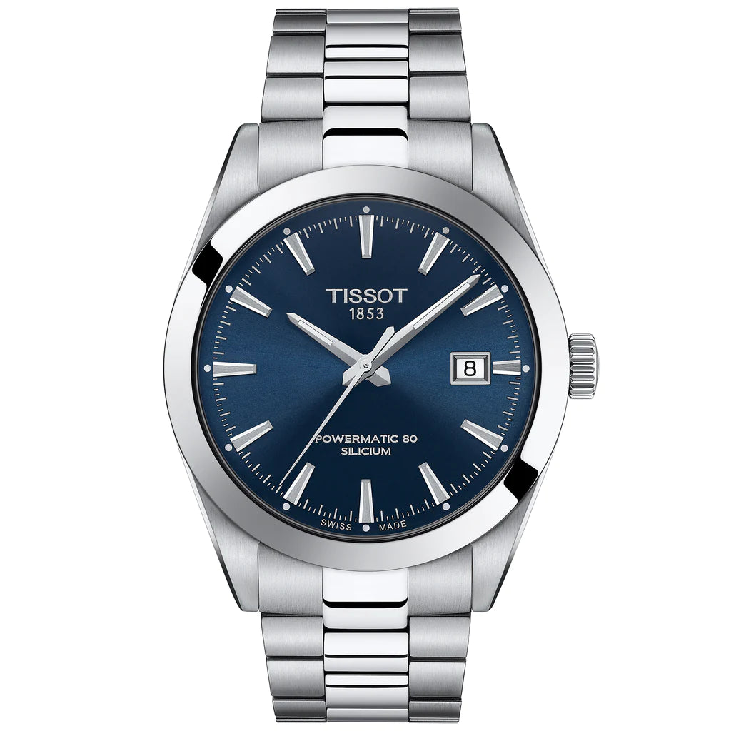 Tissot Gentleman Powermatic 80 Silicium Men's Blue Watch T127.407.11.041.00