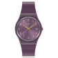 Γυναικείο Μωβ ρολόι Swatch Pearlypurple Core Collection GV403 