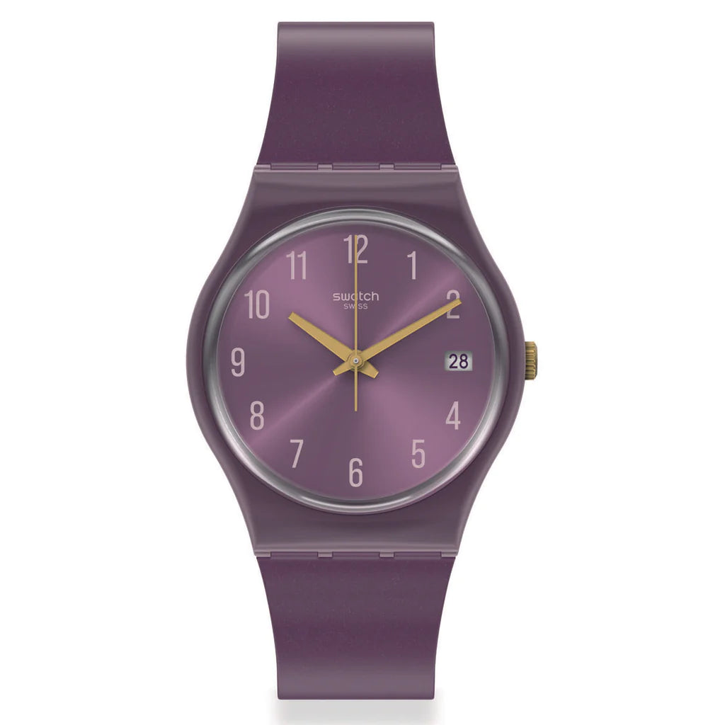 Swatch Pearlypurple Core Collection Women's Purple Watch GV403