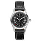Ανδρικό μαύρο ρολόι Hamilton Khaki Field Auto H70455733 