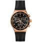 Ανδρικό μαύρο ρολόι Swatch Stain Sheen Irony New Season YVG410 