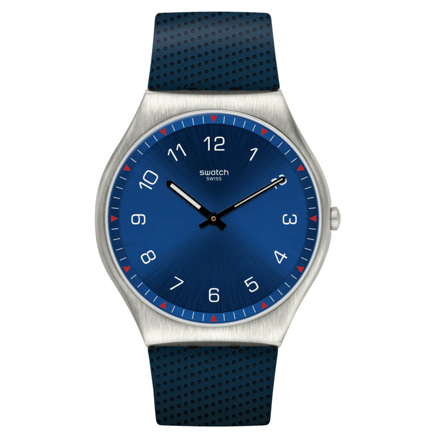 Swatch Skinnavy Core Collection Skin and Irony Men's Blue Watch SS07S102