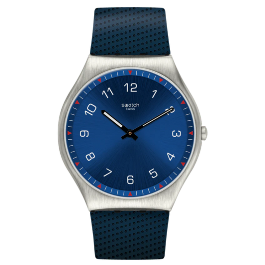 Swatch Skinnavy Core Collection Skin and Irony Men's Blue Watch SS07S102