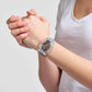 Swatch Clearly Black ριγέ γυναικείο ρολόι SUOK157 